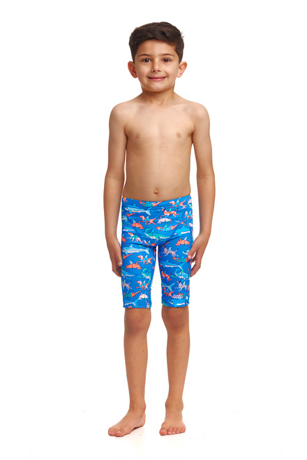 Funky Trunks - Miniman Toddler Boy's Jammers - Fin Swimming Funky Trunks - Miniman Toddler Boy's Jammers - Fin Swimming