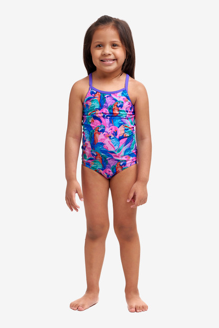 Funkita - Toddler Girls One Piece Swimmers - Birds Gone Wild Funkita - Toddler Girls One Piece Swimmers - Birds Gone Wild