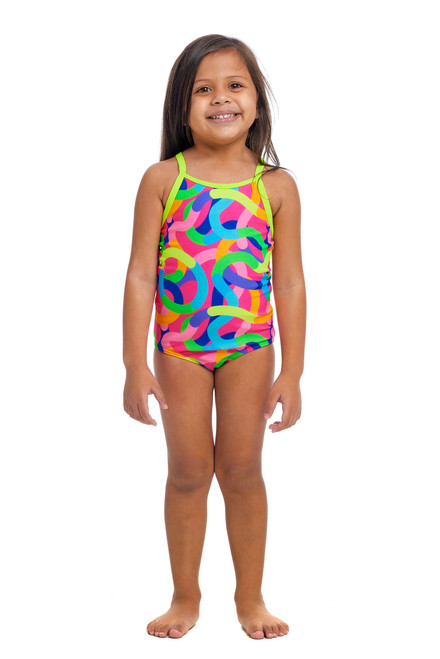 Funkita - Toddler Girls One Piece Swimmers - Curly Wurly Funkita - Toddler Girls One Piece Swimmers - Curly Wurly