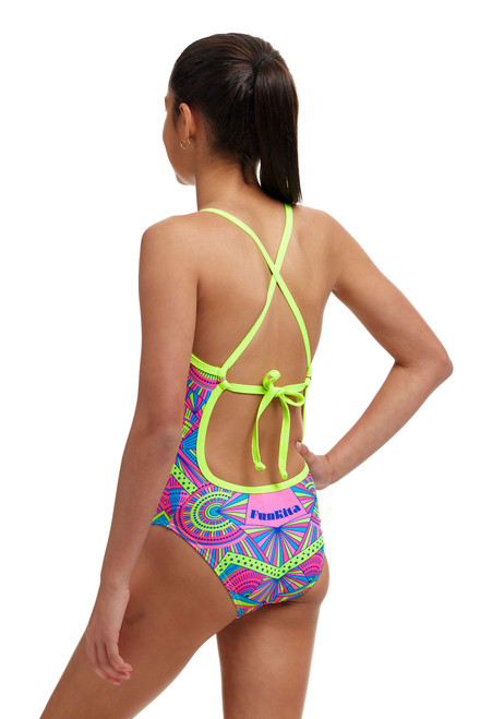 Funkita - Girls Tie Me Tight One Piece Swimmers - Stellar Stars Funkita - Girls Tie Me Tight One Piece Swimmers - Stellar Stars
