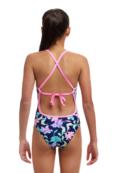 Funkita - Girls Tie Me Tight One Piece Swimmers - Fast Flow Funkita - Girls Tie Me Tight One Piece Swimmers - Fast Flow