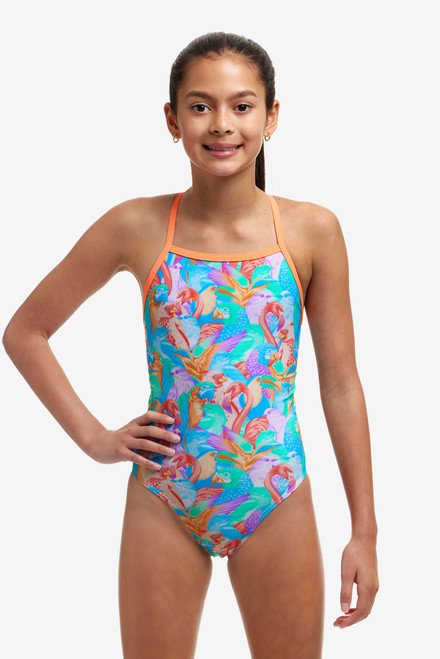 Funkita - Girls Tie Me Tight One Piece Swimmers - Birdsville Funkita - Girls Tie Me Tight One Piece Swimmers - Birdsville