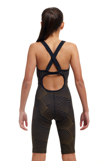 Funkita - Girls Fast Legs One Piece Swimmers - Gold Weaver