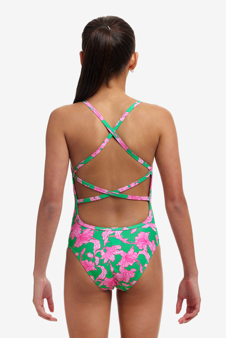Funkita - Girls Strapped In One Piece Swimmers - Blossom Fly Funkita - Girls Strapped In One Piece Swimmers - Blossom Fly