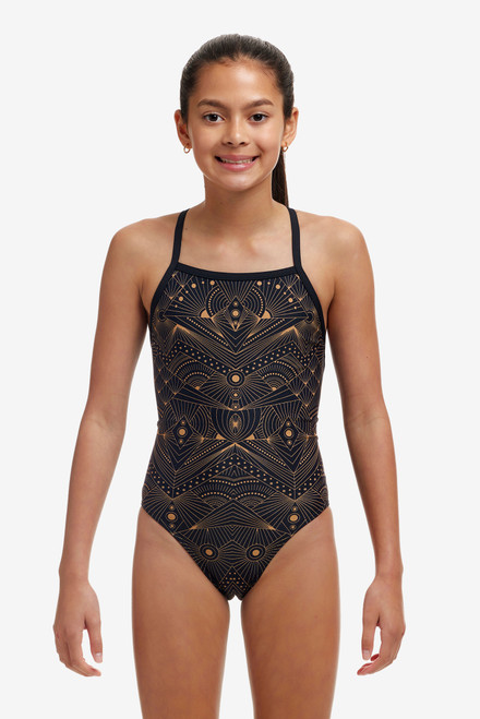 Funkita - Girls Strapped In One Piece Swimmers - To The Stars Funkita - Girls Strapped In One Piece Swimmers - To The Stars
