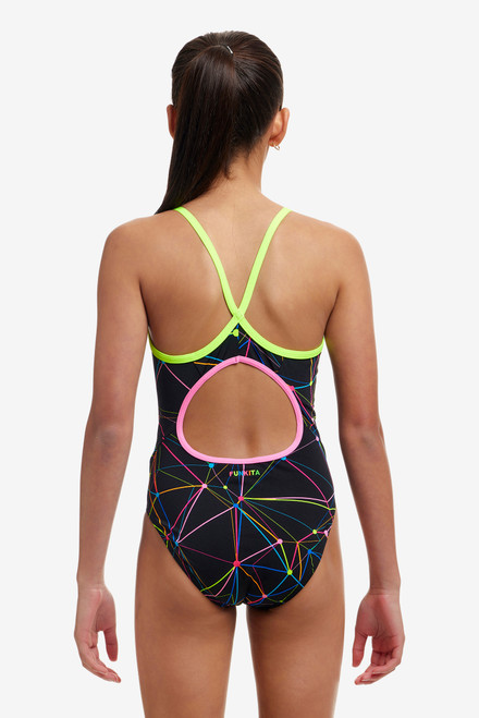 Funkita - Girls Diamond Back One Piece Swimmers - Star Sign Funkita - Girls Diamond Back One Piece Swimmers - Star Sign