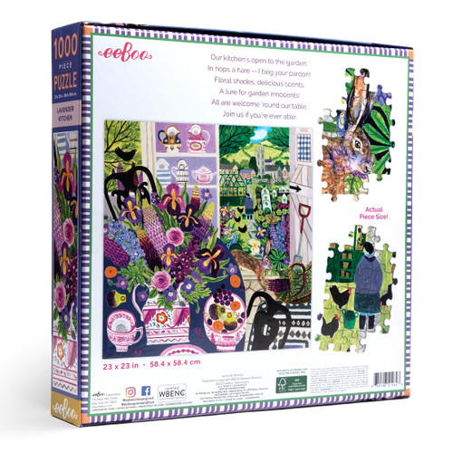 eeBoo 1000pc - Lavender Kitchen Puzzle eeBoo 1000pc - Lavender Kitchen Puzzle