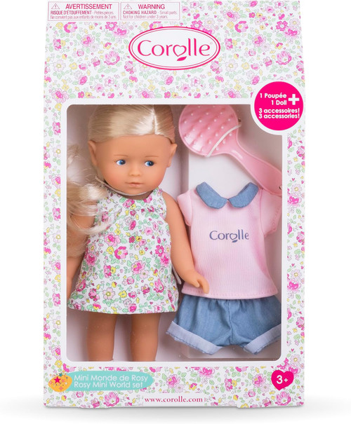 Corolle Mini Corolline Doll - Rosy Mini World Set Corolle Mini Corolline Doll - Rosy Mini World Set