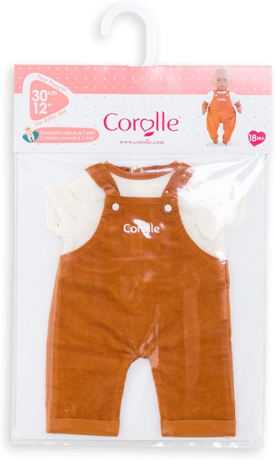 Corolle Mon Premier - Loire Riverside Corduroy Overalls with T-shirt - 30cm Corolle Mon Premier - Loire Riverside Corduroy Overalls with T-shirt - 30cm