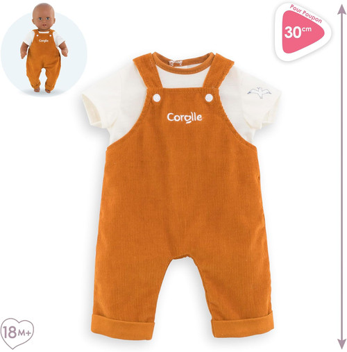 Corolle Mon Premier - Loire Riverside Corduroy Overalls with T-shirt - 30cm Corolle Mon Premier - Loire Riverside Corduroy Overalls with T-shirt - 30cm