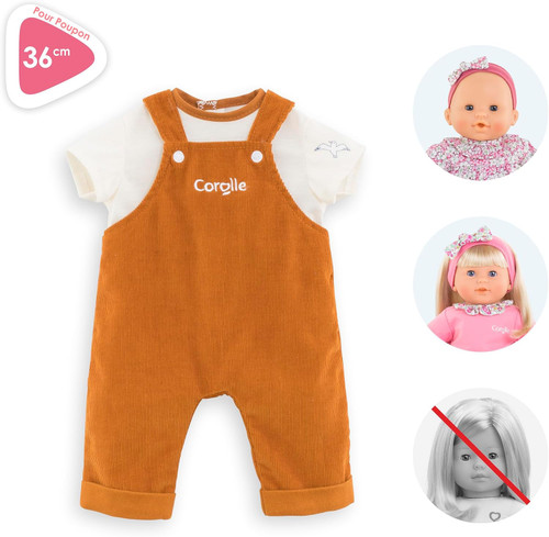 Mon Grand Poupon - Loire Riverside Overalls with T-Shirt - 36cm Mon Grand Poupon - Loire Riverside Overalls with T-Shirt - 36cm