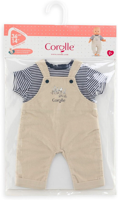 Mon Grand Poupon - Loire Riverside Overalls with Striped T-Shirt - 36cm Mon Grand Poupon - Loire Riverside Overalls with Striped T-Shirt - 36cm