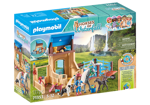 Playmobil - Horses of Waterfall - Horse Stall with Amelia and Whisper 70353