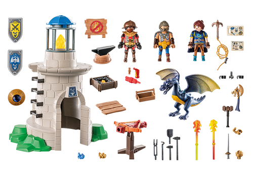 Playmobil - Novelmore - Knight's Tower with Smith and Dragon 71483