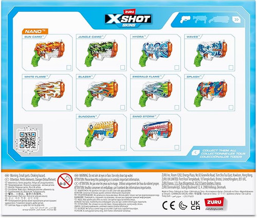 Zuru XSHOT Fast Fill Skins Water Gun - Nano Hydra