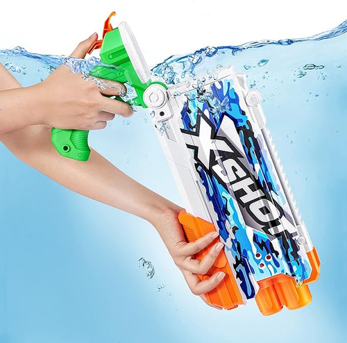 Zuru XSHOT Fast Fill Skins Water Gun - Pump Action Water Camo