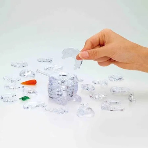 Crystal Puzzle 3D - Clear Rabbit 48 piece Crystal Puzzle 3D - Clear Rabbit 48 piece