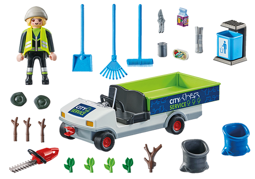 Playmobil - Action Heroes - Street Cleaner with e-Vehicle 71433 Playmobil - Action Heroes - Street Cleaner with e-Vehicle 71433