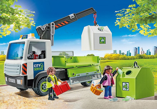 Playmobil - Action Heroes - Glass Recycling Truck with Container 71431 Playmobil - Action Heroes - Glass Recycling Truck with Container 71431