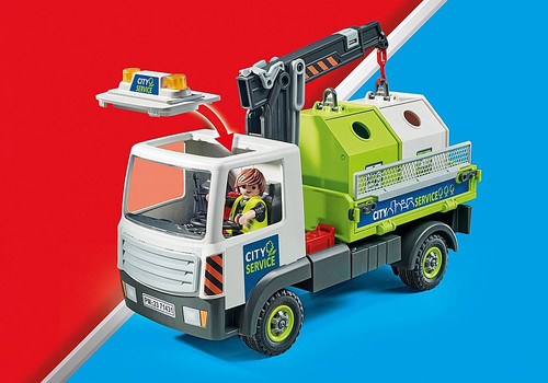 Playmobil - Action Heroes - Glass Recycling Truck with Container 71431 Playmobil - Action Heroes - Glass Recycling Truck with Container 71431