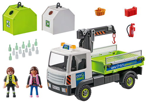 Playmobil - Action Heroes - Glass Recycling Truck with Container 71431 Playmobil - Action Heroes - Glass Recycling Truck with Container 71431