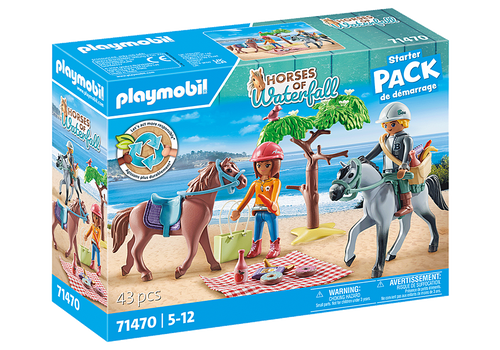 Playmobil - Horses of Waterfall - Horseback riding trip to the beach with Amelia and Ben 71470