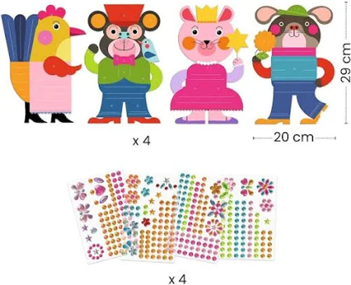 Djeco - Sparkles Sticker Set Djeco - Sparkles Sticker Set