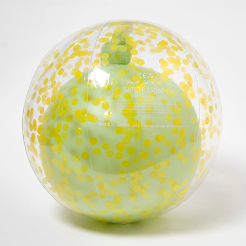 Sunnylife - 3D Inflatable Beach Ball - Cookie the Croc Light Khaki Sunnylife - 3D Inflatable Beach Ball - Cookie the Croc Light Khaki