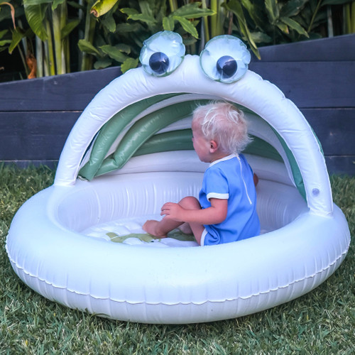Sunnylife - Kids Inflatable Pool - Cookie the Croc Khaki Sunnylife - Kids Inflatable Pool - Cookie the Croc Khaki