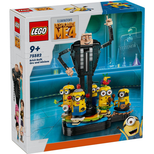 LEGO® Despicable Me 4 - Brick-Built Gru and Minions 75582
