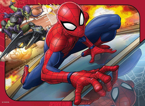 Ravensburger  - Marvel Spider-Man 4 In A Box Puzzles - 12, 16, 20, 24pc Ravensburger  - Marvel Spider-Man 4 In A Box Puzzles - 12, 16, 20, 24pc
