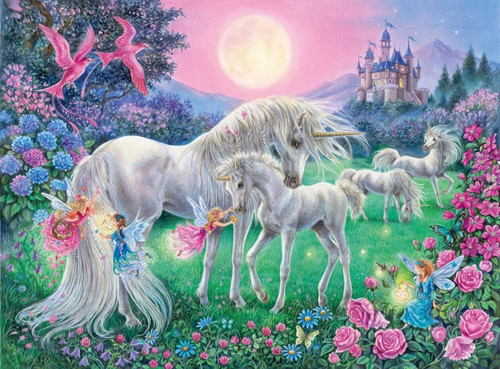 Ravensburger 4x100pc - Magical Unicorn Bumper Pack Puzzles Ravensburger 4x100pc - Magical Unicorn Bumper Pack Puzzles