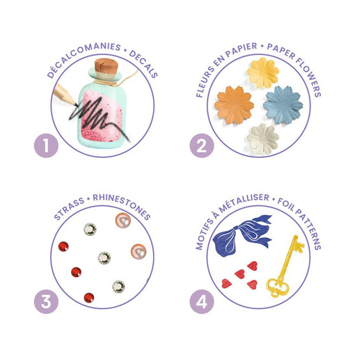 Djeco - In Wonderland Fairy Tale to Decorate Set