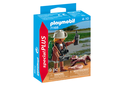 Playmobil - Special Plus - Researcher with Young Caiman 71168