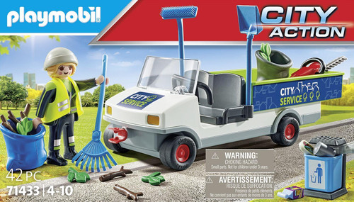 Playmobil - Action Heroes - Street Cleaner with e-Vehicle 71433-*Damaged packaging*