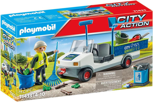 Playmobil - Action Heroes - Street Cleaner with e-Vehicle 71433-*Damaged packaging*