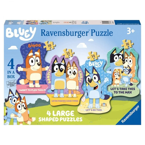 Ravensburger - Bluey Let's Do This - 4 Large Shaped Puzzles