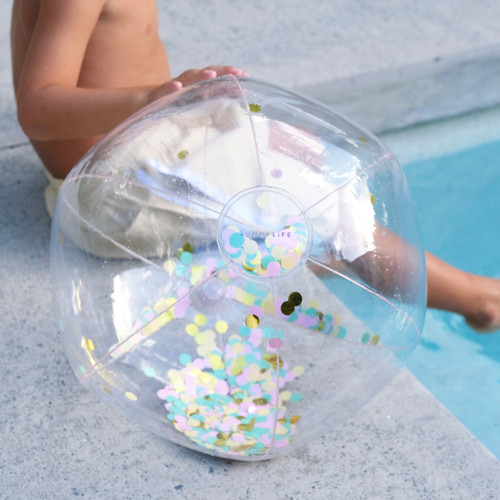 Sunnylife Inflatable Beach Ball -  Confetti Multi Sunnylife Inflatable Beach Ball -  Confetti Multi