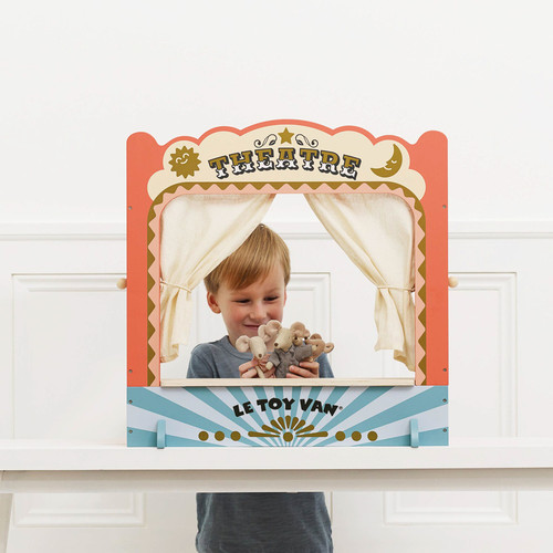 Le Toy Van - Tabletop Puppet Wooden Theatre Le Toy Van - Tabletop Puppet Wooden Theatre