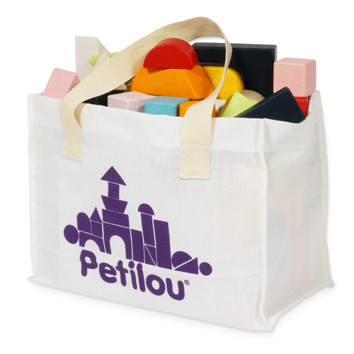 Le Toy Van - Petilou 60 piece Building Blocks Set & Bag Le Toy Van - Petilou 60 piece Building Blocks Set & Bag
