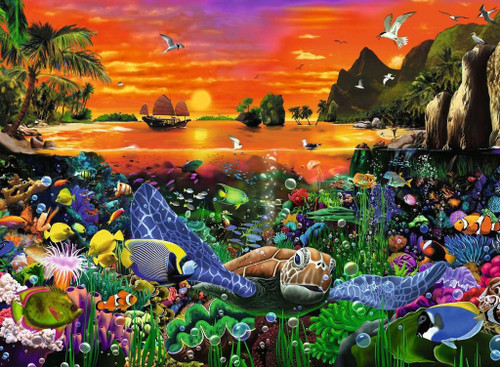 Ravensburger 500pc - Turtle in the Reef Puzzle