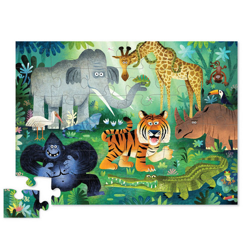 Crocodile Creek - Classic Floor Puzzle 36 pc - Wild Kingdom