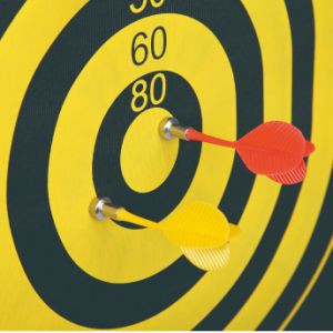 Magnetic Dartboard Roll Up Game -Double Sided