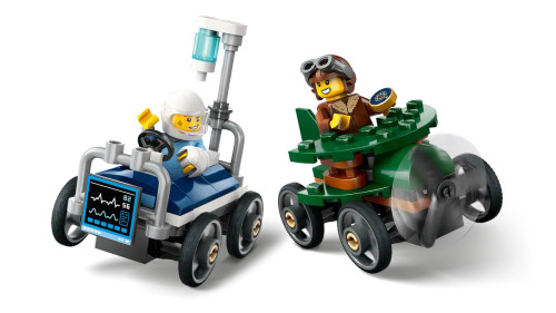 LEGO® City - Airplane vs. Hospital Bed Race Car Pack 60459 LEGO® City - Airplane vs. Hospital Bed Race Car Pack 60459