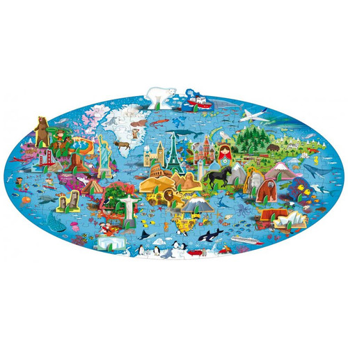 Sassi Travel, Learn and Explore - The Earth Puzzle, 200 pcs Sassi Travel, Learn and Explore - The Earth Puzzle, 200 pcs