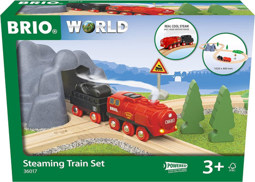 BRIO - Steaming Train Set 24 Pieces | 36017
