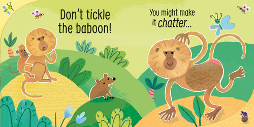 Usborne Touchy-Feely Sounds Book - Don't Tickle the Rhino Usborne Touchy-Feely Sounds Book - Don't Tickle the Rhino