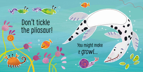 Usborne Touchy-Feely Sounds Book - Don't Tickle the T-Rex