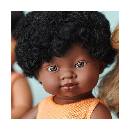 Miniland Doll 38cm - My Friends & Me - African Girl Baby Doll Miniland Doll 38cm - My Friends & Me - African Girl Baby Doll