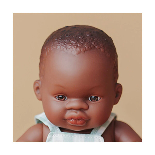 Miniland Doll 21cm - My Friends & Me - African Boy Baby Doll